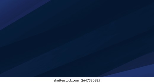 Fondo de papel azul oscuro moderno con triángulo de línea en capas 3d oscuro