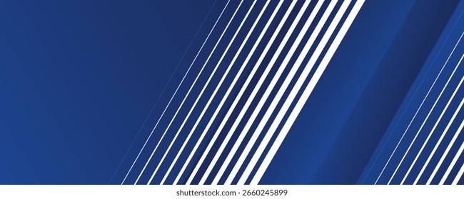 Modern dark blue paper background with dark 3d layered white line texture in elegant website or textured paper design
