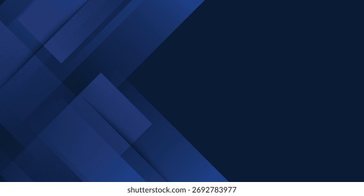 Modern dark blue paper background with dark 3d layered line triangle texture in elegant website or textured paper design.EPS10