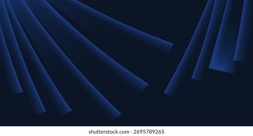 Fondo de papel azul oscuro moderno con textura de triángulo de línea en capas 3d oscuro en Sitio web elegante o diseño de papel texturizado