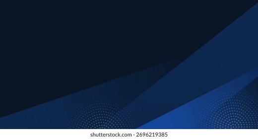 Modern dark blue paper background with dark 3d layered line triangle texture in elegant website or textured paper design