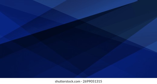 Fondo de papel azul oscuro moderno con textura de triángulo de línea en capas 3d oscuro en Sitio web elegante o diseño de papel texturizado. eps10