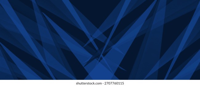 Modern dark blue paper background with dark 3d layered line triangle texture in elegant website or textured paper design
