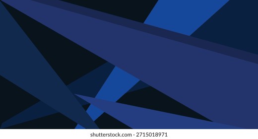 Moderner dunkelblauer Papierhintergrund mit dunkler 3D-geschichteter Liniendreieck-Textur in elegantem Website- oder strukturiertem Papierdesign