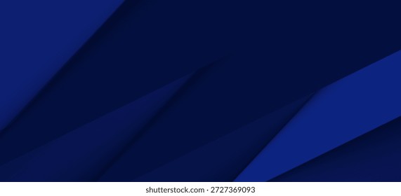 Modern dark blue paper background with dark 3d layered line triangle texture in elegant website or textured paper design