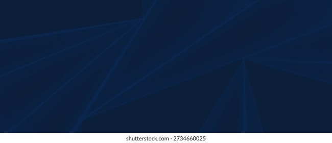 Modern dark blue paper background with dark 3d layered line triangle texture in elegant website or textured paper design