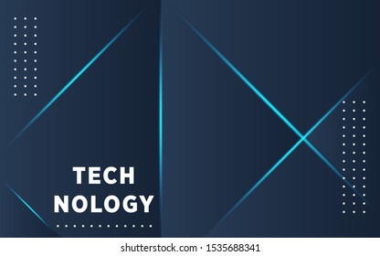 Modern Dark Blue Tech Technology Background Stock Vector (Royalty Free ...