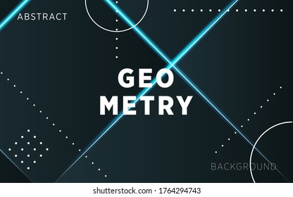 modern dark blue tech technology background banner with blue light and dots.digital template technology concept.vector illustration.