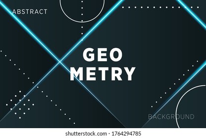 modern dark blue tech technology background banner with blue light and dots.digital template technology concept.vector illustration.