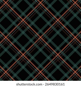 A modern dark checkered fabric pattern featuring intersecting lines ideal for textiles, fashion design, and digital backgrounds.
