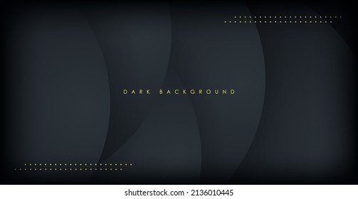 fondo de capas de cota de solapamiento de círculo oscuro moderno. vector eps10
