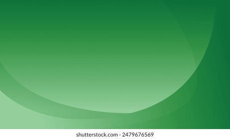 Modern dark green abstract background vector with dynamic curve and copy space for design