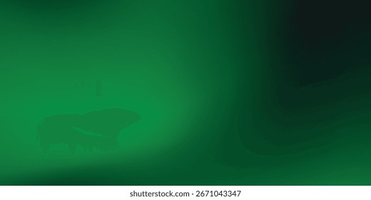 Fondo abstracto verde oscuro moderno, suave transición verde claro con luz suave. Fondo verde Horizontal texturizado áspero. Vector