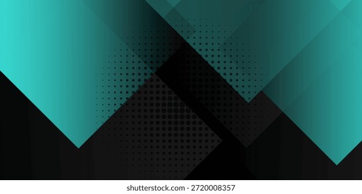 Modern dark green abstract background featuring overlapping rounded rectangles with gradient 