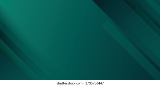 Fondo geométrico abstracto verde oscuro moderno. Ilustración vectorial para el diseño de presentaciones con concepto corporativo futurista