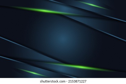 Modern dark green background combination with line green glowing
