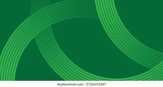 Fondo verde oscuro moderno con arcos circulares degradados suaves