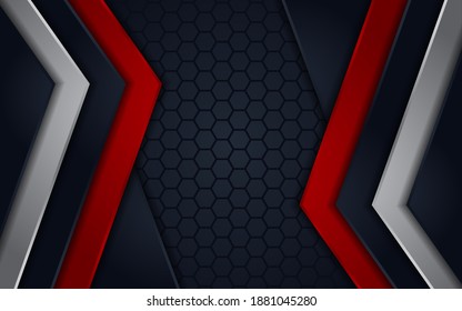 Modern Dark Navy Abstract Background Design
