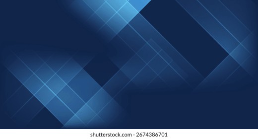 Modern dark navy blue silver abstract pattern background. Geometric shape. Line triangle angle modern abstract