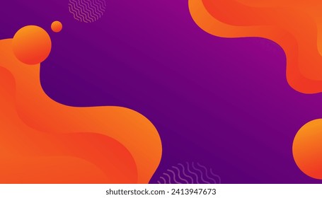 Modern dark purple orange pink geometric . Dynamic style banner design from fruit concept.  It is suitable for posters, flyers, websites, covers, banners, advertising
