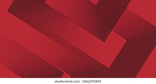 Fondo abstracto de línea blanca negra roja oscura moderna para Plantilla de diseño de presentación. Ilustración vectorial para Vector corporativo, de negocios, de bodas, de charlas y de belleza