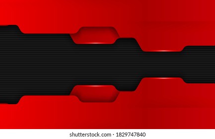 Modern dark red technology background, modern technology wallpaper, dark black and red line, futuristic deep background.