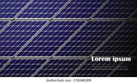 Moderno fondo solar solar oscuro en tamaño HD completo, concepto de tecnología, plantilla vectorial para su trabajo de diseño, presentación, sitio web u otros.