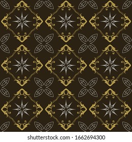 Modern Dark Wallpaper, geometric pattern, background, vector image