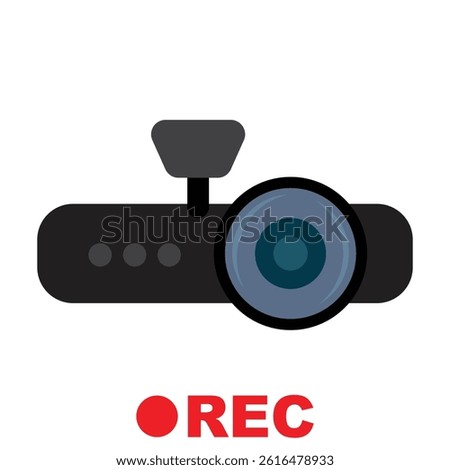 Modern dash camera used for recording road traffic
