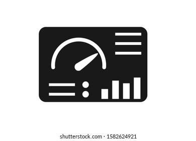 Modern dashboard or admin panel icon vector