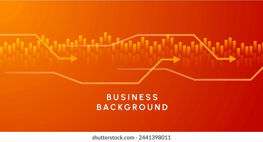 Modern data graph diagram and growth financial graphic report information 