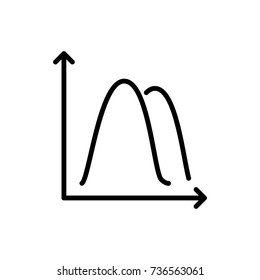 Modern data line icon. Premium pictogram isolated on a white background. Vector illustration. Stroke high quality symbol. Data icon in modern line style.