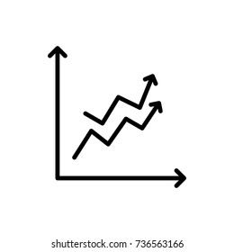 Modern data line icon. Premium pictogram isolated on a white background. Vector illustration. Stroke high quality symbol. Data icon in modern line style.