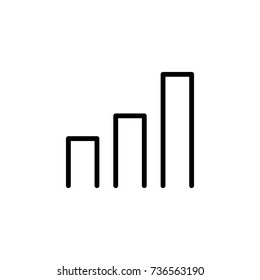 Modern data line icon. Premium pictogram isolated on a white background. Vector illustration. Stroke high quality symbol. Data icon in modern line style.