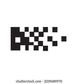 logotipo de datos modernos en blanco y negro para inspirarse y un logotipo sencillo y moderno