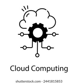 Modern Data Networking Linear Icons 

