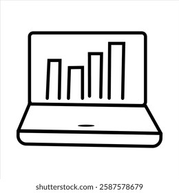 Modern data science symbol Icon and Logo design illustration