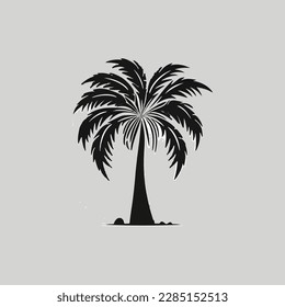 logotipo vectorial de la palmera de fecha moderna