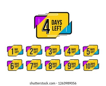 Modern days left sign elegant design background
