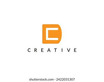 Modernes DC-Latter-Logo - abstrakte Logo-Vorlage.