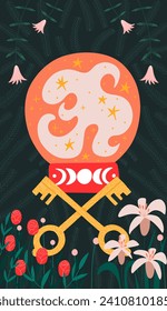 modern deck of tarot cards. prediction or fortune telling of the future and fate, mystical characters. printing on clothes or fabric
