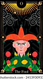 modern deck of tarot cards. prediction or fortune telling of the future and fate, mystical characters. printing on clothes or fabric	

