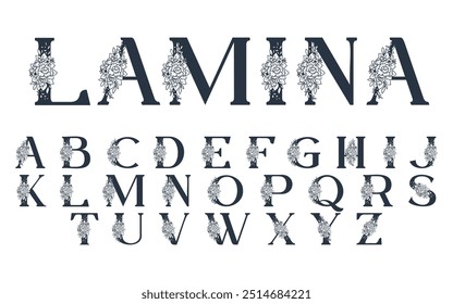  Modern Decorative Abstract vector Font style design
