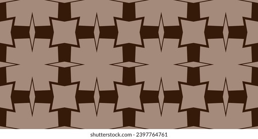 Marco decorativo moderno. Para tapicería interior, diseño inteligente, impresión de moda. Proyecto de negocio. fondo marrón, bonitos patrones de cuadrados