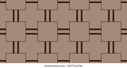 Marco decorativo moderno. Para tapicería interior, diseño inteligente, impresión de moda. Proyecto de negocio. fondo marrón, bonitos patrones de cuadrados