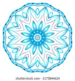 Modern Decorative Cicle Shapes. Floral mandala. vector illustration.