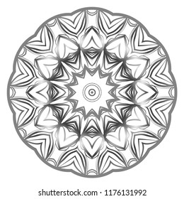 Modern Decorative Cicle Shapes. Floral mandala. vector illustration.