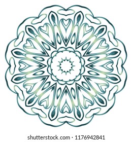 Modern Decorative Cicle Shapes. Floral mandala. vector illustration.