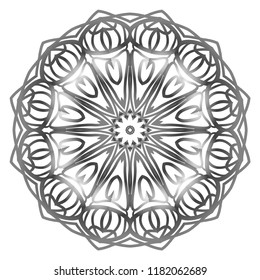 Modern Decorative Cicle Shapes. Floral mandala. vector illustration.
