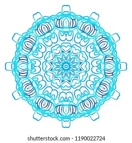 Modern Decorative Cicle Shapes. Floral mandala. vector illustration.